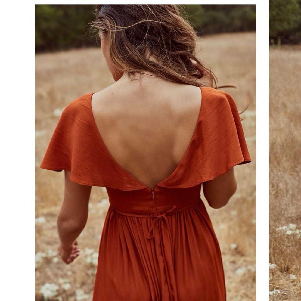 Christy Dawn The Monarch Dress in Rust - Picture 2 of 14